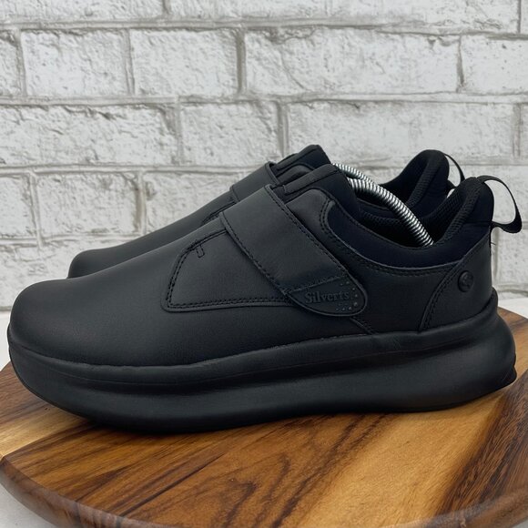 Silverts Mens 10 Easy Ware Extra Wide Black Comfort Walking  display picture 2